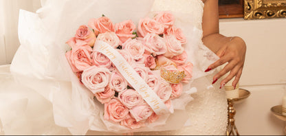 MY QUEEN - HEART SHAPE BOUQUET